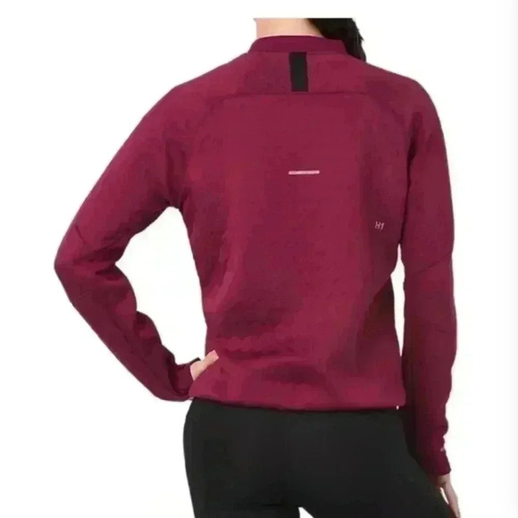 Asics URBAN RACER‎ JACKET Womens Size Small Cranberry - Picture 2 of 12
